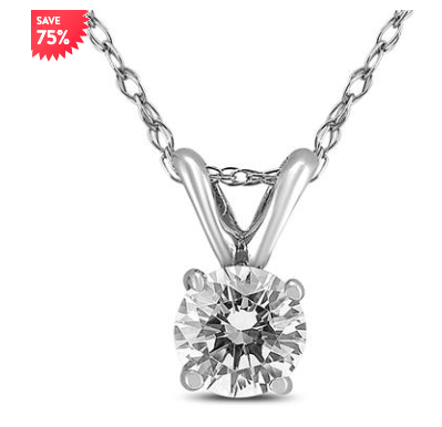 Diamond Solitaire Pendant