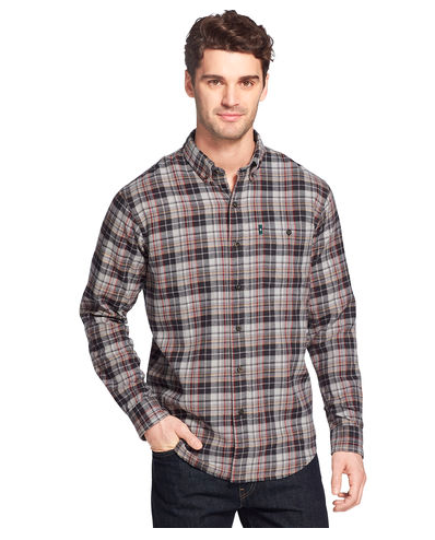 G.H. BASS & CO. Men's Fireside Long-Sleeve Flannel Shirt