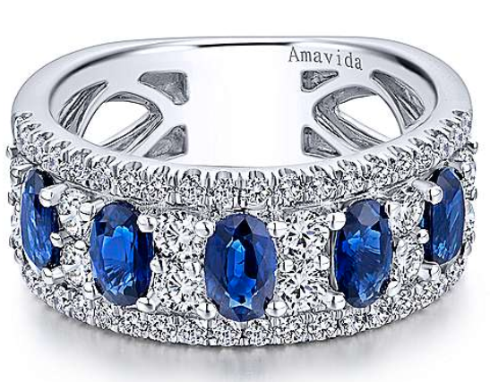 Diamond and Sapphire Ring