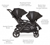 Contours – Options Elite Tandem Double Baby Stroller $399.99 Free Shipping