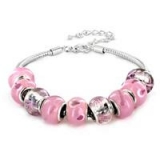 Adjustable Pink Bead Bracelet $9.00 Shipped Was $199