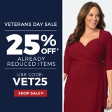 Take 25% Off Plus Size Clothings During Kiyonna’s Veteran’s Day Sale