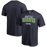 Seattle Seahawks Pro Line Square Up T-Shirt – College Navy – $9.99