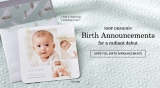 30% Off All Birth Announcements Plus Free shipping on Orders of $49