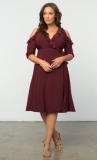 $25 off Barcelona Wrap Dress, Black Noir (Women’s Plus Size) Now $83 Only