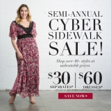 $30 Separates & $60 Dresses in Kiyonna’s Semi-Annual Cyber Sidewalk Sale