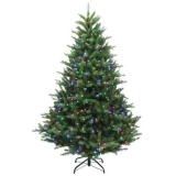 Christmas Tree Pre-Lit 7ft Green Multi-Colored Mcleland Design for $44.79 with free shipping