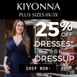 25% off All Dresses including Bridal at Kiyonna.com Thru 12/22