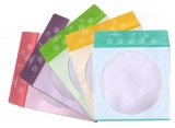 Assorted Color Design Paper CD Sleeves with Window & Flap 100g 15% Off