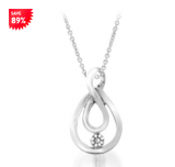 89% Off Diamond Accent Pendant in .925 Sterling Silver