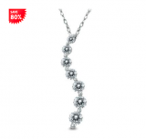 DIAMOND JOURNEY PENDANT IN 10K WHITE GOLD 80% OFF