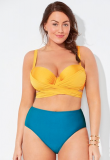 50% OFF GABIFRESH X SWIMSUITS FOR ALL TORRENT WRAP UNDERWIRE HIGH WAIST BIKINI