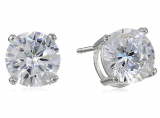 Sterling Silver Cubic Zirconia Stud Earrings $10 Only