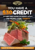 Steaks, Seafood & Gourmet Desserts Take $30 Off Your Order