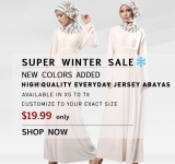 Super Winter Sale On EastEssence Everyday Jersey Abayas $19.99 Only