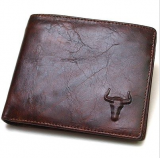 5% Off Genuine Leather Mens Wallet ZIPPER Coin Purse $16.58