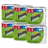 Bounty Quick-Size Paper Towels, 12 Family Rolls, White $27.54 Only