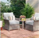 Foxborough 3pc Patio Chat Set – Threshold™ – Save $40 – 15% Off Patio Sets with Coupon